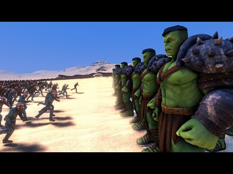 50 HULK Vs 20,000 RUNNER ZOMBIES ULTIMATE EPIC BATTLE SIMULATOR UEBS