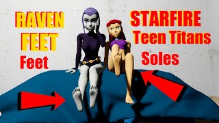 Raven StarFire Feet Teen Titans Feet 3DFeetSoles