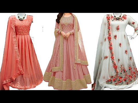 Latest Party wear Designer Long Salwar Suit With Full Sleeve And Fancy Dupatta