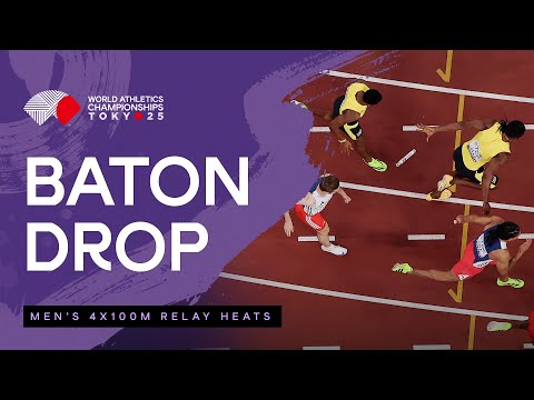 Chaos and drama during the men's 4x100m heats | World Athletics Championships Tokyo 25