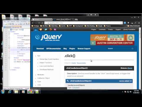 JQuery Events and Effects