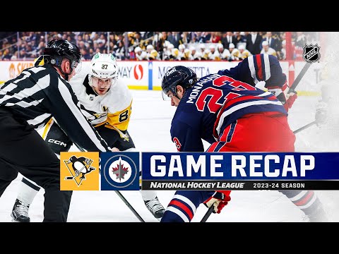 Penguins @ Jets 2/10 | NHL Highlights 2024