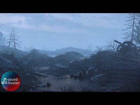 It's Raining In The Trenches During WW1 - War Ambience