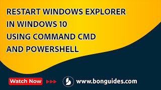 How to Restart Windows Explorer in Windows 10 using Command CMD and PowerShell