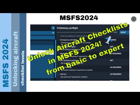 Unlocking Aircraft Checklists in MSFS 2024: from basic to expert ✈️