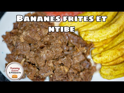 Banane frites et ntibe / recette comorienne