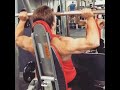 Shoulder press from canadian bodybuilder 23 years old Olivier Jacques