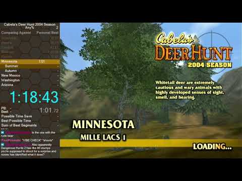Cabela's Deer Hunt: 2004 Season "Any%" speedrun in 2:19:12