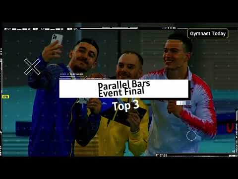 Top 3 in Men's Parallel Bars Final - 2023 Mersin Gymnastics World Challenge Cup