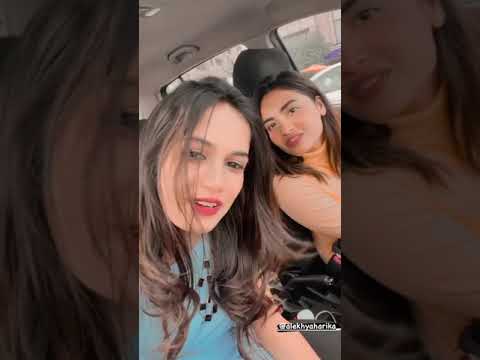 Alekhya Harika Fun in Car ❤❤ || Alekya Harika Car Driving
