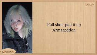 Cover art for armageddon - aespa