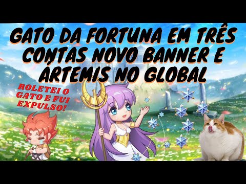 GATO FULL EM 3 CONTAS, BANNER DA SEMANA E ÁRTEMIS NO GLOBAL! SAINT SEIYA AWAKENING