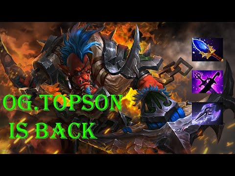 Topson Is Back!! OG.Topson Troll Warlord Mid. Dota 2 Pro Gameplay