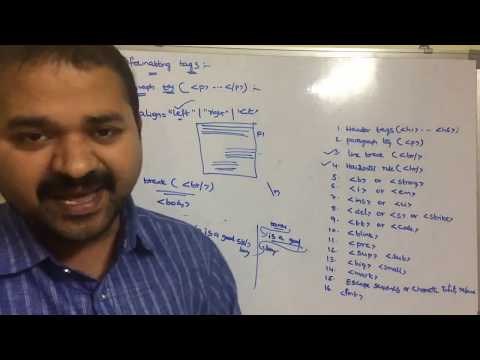 What is HTML and Important Points On HTML tags