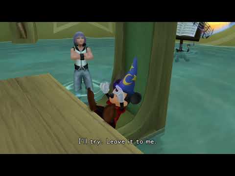 Kingdom Hearts Dream Drop Distance HD Theater Mode Scene 124- The Flooded Mouse