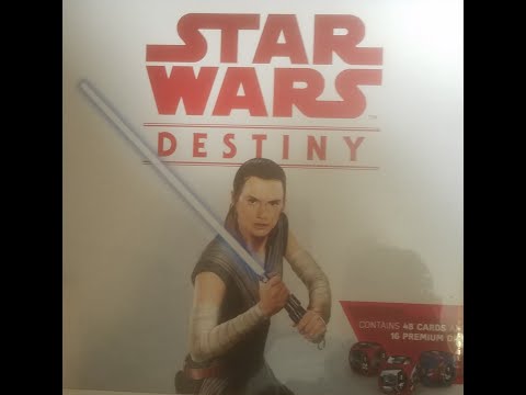 Star Wars: Destiny Two-Player Starter Set Card & Dice Game (2017, Fantasy Flight) -- What's Inside - YouTube