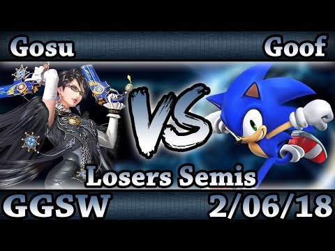 GGSW 70 - Gosu (Bayonetta) Vs. Goof (Sonic) Smash Wii U Losers Semis - Smash 4