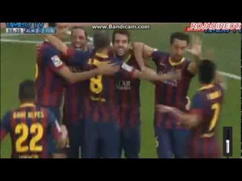 Barcellona 2 - 0 Almeria GOL DE ADRIANO 28/09/13