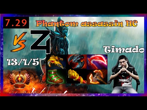 timado phantom assassin HC  | undying vs 4 zoomers | Full Gameplay 7.29c | Dota 2 Pro Replays