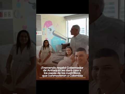 ¡Una casa para los cuatrillizos! Andrés Julián Rendón sorprende a sus padres con un anuncio