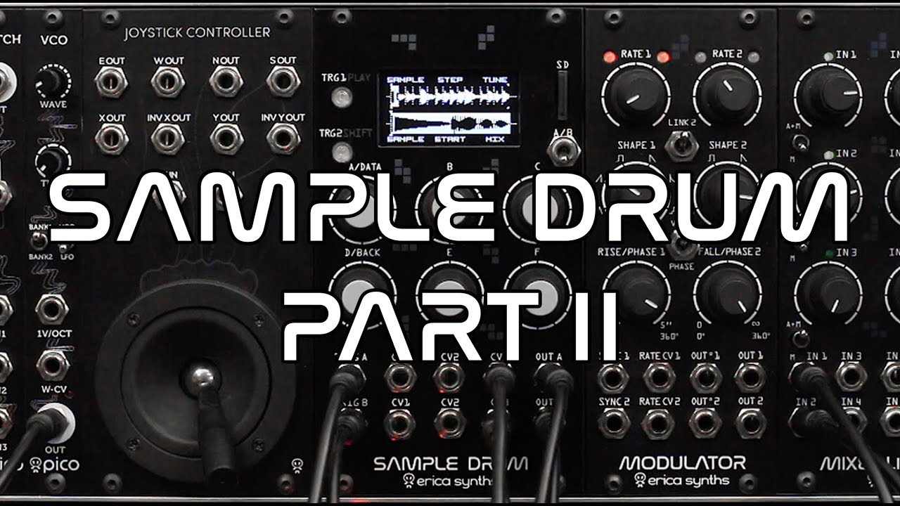 Erica Synths Sample Drum demo (part 2) - YouTube