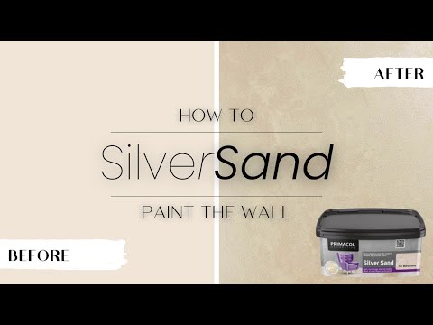 DIY | Primacol Decorative | Silver Sand paint | Accent Wall | How to paint the wall ENG subtitles