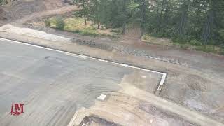 Drilling and blasting for a large commerce center in Oregon
