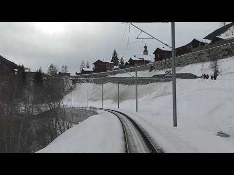 Cab ride MGB Biel (Goms) - Brig part 1 Biel - Fiesch