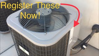 Registering your A/C, Heat Pump Units for Full warranty