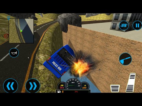 ⚡ Us Police Uphill Bus Driving Simulator ► Police Soldier Duty Transporter Bus ► Gameplay #1