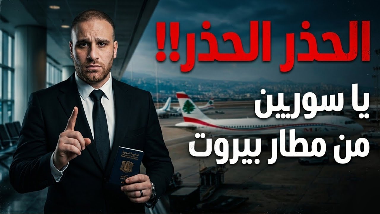 إلى السوريين في أوروبا، وأمريكا وكندا الحذر الحذر من مطار بيروت#سوريا #لبنان 