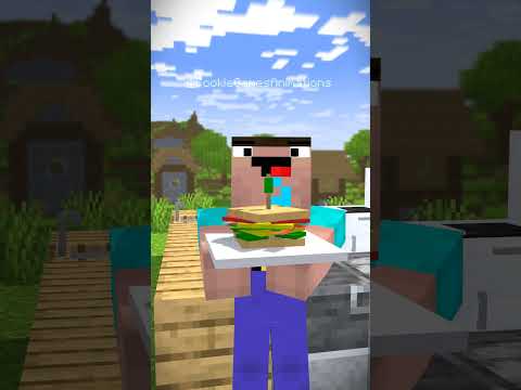 "EPIC Cooking Battle! NOOB vs PRO Minecraft Animations" #clickbait #shorts