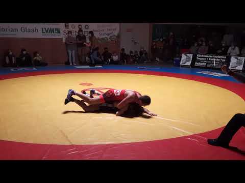 09.10.2021 RWG vs KSC Niedernberg - 66kg Freistil: Bayram Shaban vs Kasum Israpilov