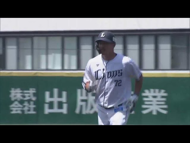 【ファーム】特大の一発!! ライオンズ・川越誠司 ライトスタンドへ先制2ランホームラン!!  2023年5月17日 埼玉西武ライオンズ 対 東京ヤクルトスワローズ