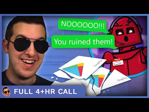 Scammer Begs Me To Stop Destroying Gift Cards (Full 4hrs)