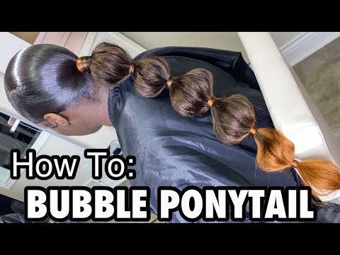 How To: Easy Bubble Ponytail || Natural Hairstyle...