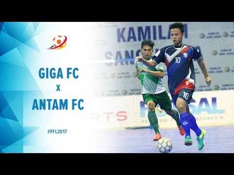 Giga FC Kota Metro (3) vs (3) Antam FC Jakarta - Highlight Pro Futsal League 2017