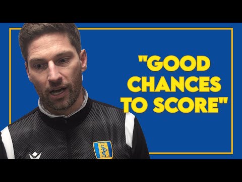 Ian Richards talks after the 0-0 draw with Carlton Town