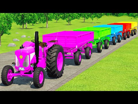 HARVESTING WHEAT, LOAD & TRANSPORT WITH LANZ MINI TRACTORS & HARVESTERS - Farming Simulator 22