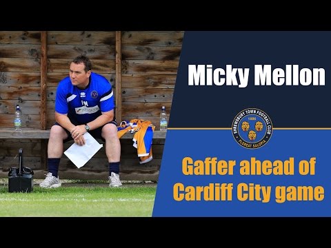 Micky Mellon prematch Cardiff City - Town TV