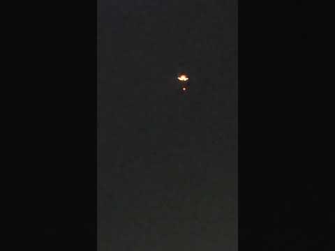 light-emitting-UFO releases two smaller UFO's Vera Cruz, Brazil 8 8 2021