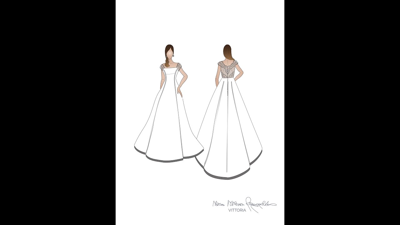 Vittoria Abito da sposa elegante ed esclusivo