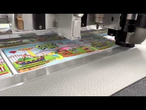 Router cutting multiple substrates w/ VTX Premium Grip mats on our Apex Plus Digital Cutting system