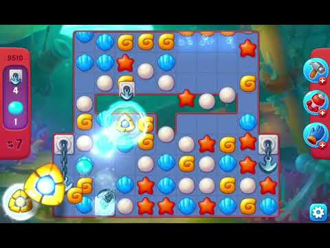 Fishdom Hard Level 9510 (No Boosters, with Hammer) @choraelmin