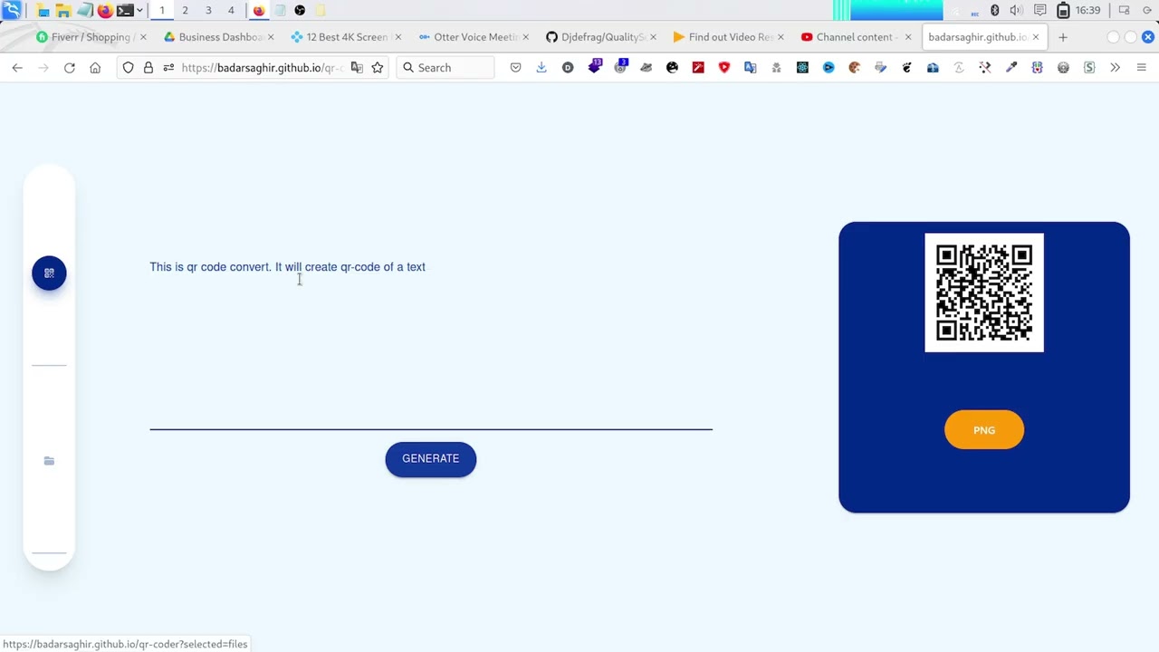 how to make a qr code generator And scanner website in Nextjs and Typescript demo