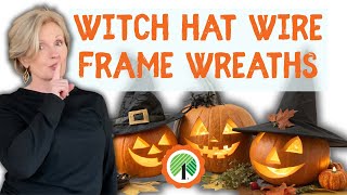 Dollar Tree Wire Frame HALLOWEEN Wreaths Both Nostalgic and Moody