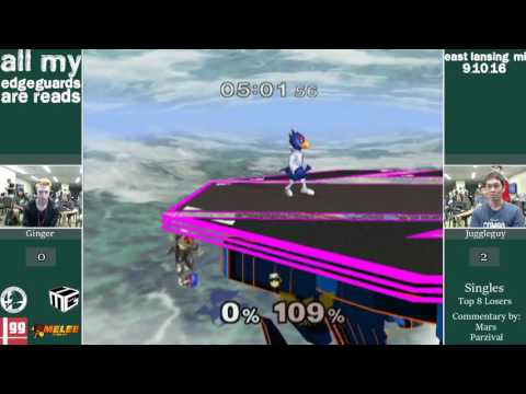 AMEGAR - Ginger (Falco) vs Juggleguy (Falcon) - Loser's Quarters