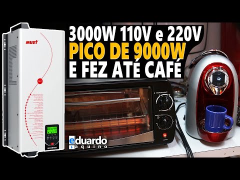 9000W Pico Inversor MUST Híbrido 3000W 110V e 220V