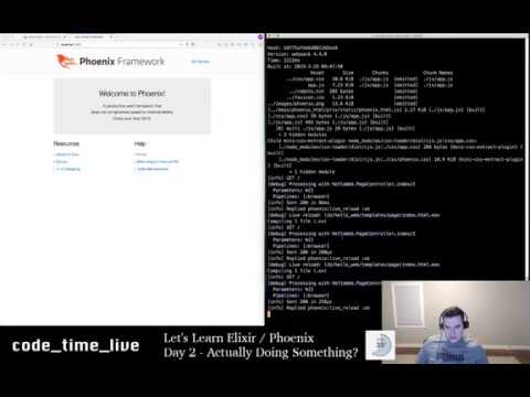 CodeTimeLive - Let's Code - Learn Elixir/Phoenix - Adding Pages