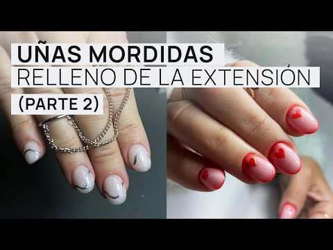 Relleno de la extensión de uñas mordidas / complicadas con Gel Tips nails